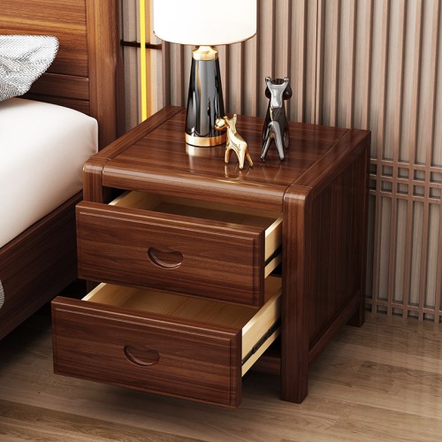 Classic Walnut Bedside Table