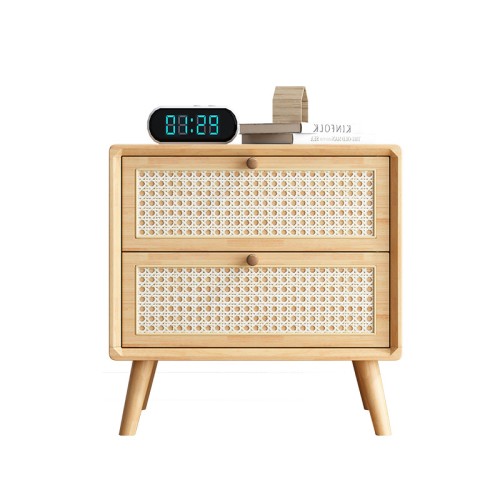 Classic Rattan Bedside Table