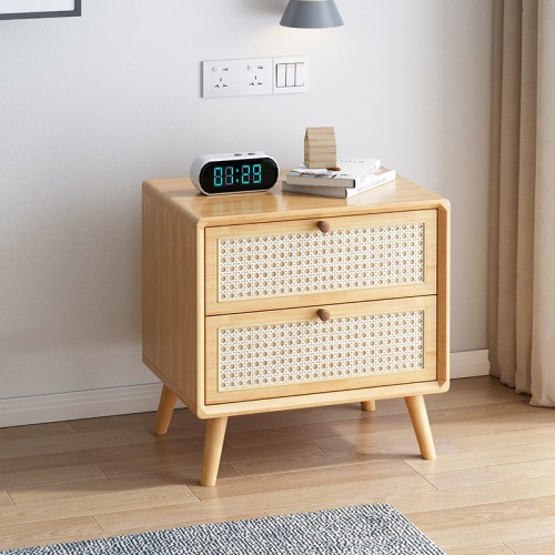 Classic Rattan Bedside Table