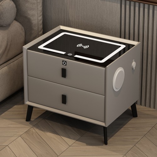 High-Tech Convenience Bedside Table