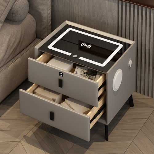 High-Tech Convenience Bedside Table