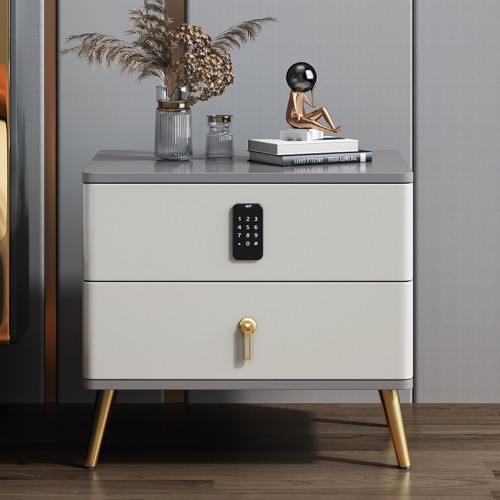 Secure Elegance Bedside Table