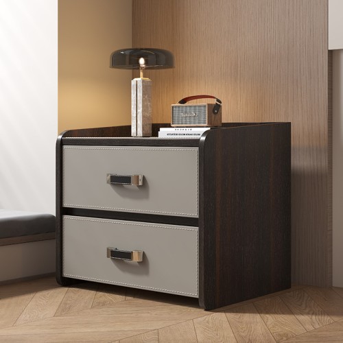 Modern Dual-Tone Bedside Table