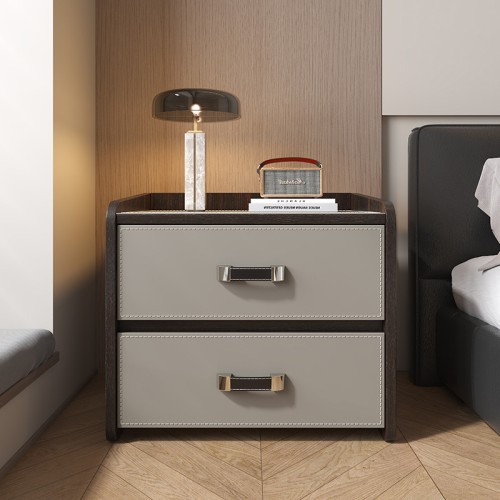 Modern Dual-Tone Bedside Table