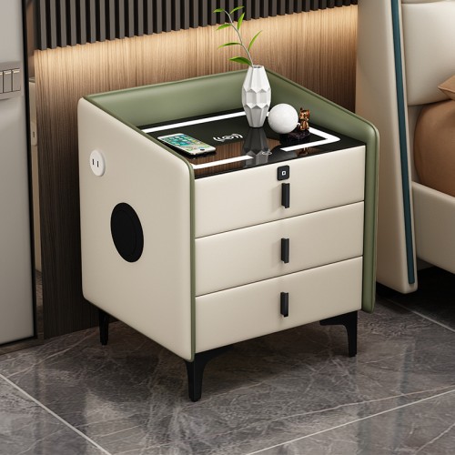 Smart Leather Bedside Table