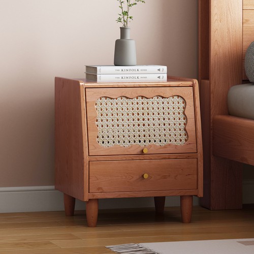 Vintage Charm Bedside Table