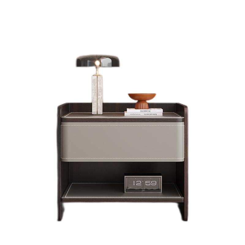 Modern Minimalist Leather Nightstand