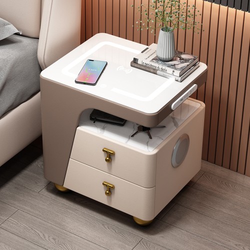 Luxury Modern Bedside Table with Smart Features